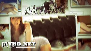 Asian blowjob adventures with wakaba onoue and rei mizuna 😘 sucking tits and ass