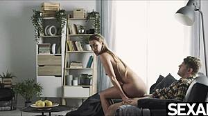 insatiable girl craves dildo and cock for doggystyle orgasm, licking wet pussy