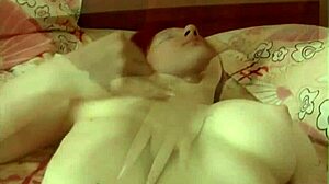 hot babe wakes up and plays with herself solo