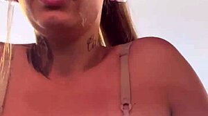 Hot in the gym, I strip and show my wet pussy!