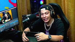 husband's dick out during podcast! she sucked it!