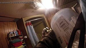 shower time with ronda, enjoying the warm water on her sexy body