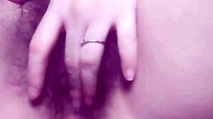 my pussy feels hot and tight, using dildo to masturbate