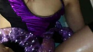 Intense passion with skinny redhead in woods