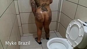 Tattooed Woman Enjoys a Relaxing Session with Companions