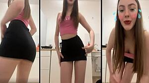 this sexy girl 1 doing a hot webcam dance