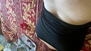 deep stroking his wife's ass interracial style