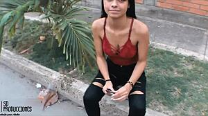 Me Encuentro A Una Linda Morena Y La Llevo A Mi Apartamento Y Follo Su Cremoso Coño Historia Completa