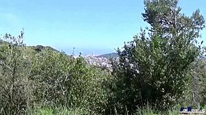 why is that spanish milf sucking big cock in mountains?