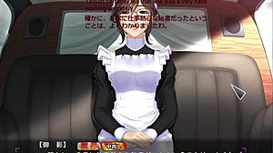 Maid Cosplay Duo Rio and Aoi Expose Big Tits in Public Scene