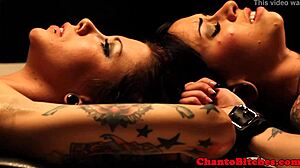 Lezdom mistress ruling over submissives