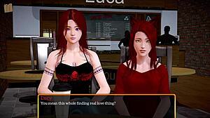 teen with big tits plays erotic game