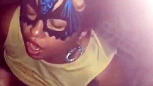 Chubby Portuguese BBW sucks big tits and ass