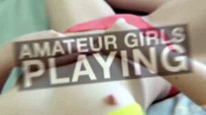 Khloe with piercings plays with herself till climax while amateurs watch her feet and ass.