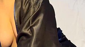 kitty getting dressed for photoshoot