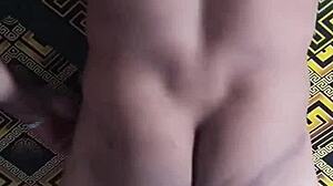 light skinned nigerian guy with big dick wanks and humps ass