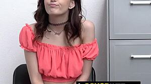 brunette shoplifter teen 18+ likes fat cock to suck