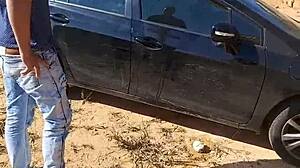 tire punctured, asked for help, almost caught on camera