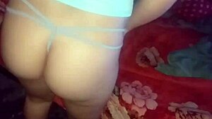 My stepmother performs a dance for me