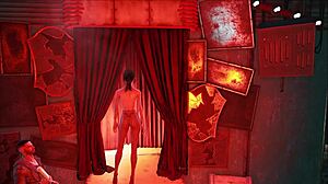 Detailed Brunette in Pantyhose Outfit from Fallout 4 Hentai Outdoors