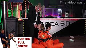 curious teen 18+ caught in area 50 for free use interrogation and fucking.