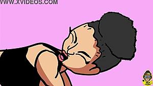 cumming on a big black booty in doggy style position