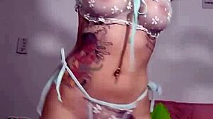 Barbie dances deep house like a slut on cam!