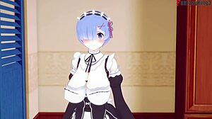 Rem Maid Boobjob Sucking and Fucking POV Big Boobs Action