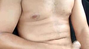 A solo boy indulges in outdoor masturbation, part 46.