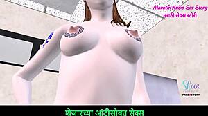 Cute teen poses in 3D hentai