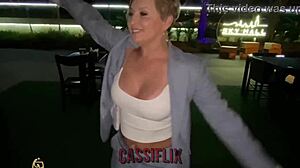 Blonde Milf Fucks On Erotic Chair.