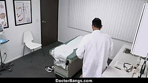 Unexpected encounter with a generous doctor gives innocent teen intense orgasm