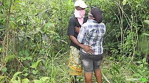 Local agent fucks the commissioner's wife with big black cock outdoors on wet pussy and ass