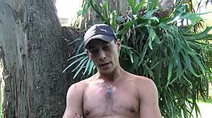 horny latino boy feels intense pleasure sucking monster cock in first bareback orgy