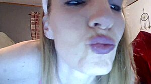Roxxxanne69 Sucks Dildo With Rabbit Ears And Spits