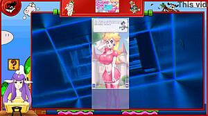 Princess Peach Gets Bent Over for Quick Anal Fuck