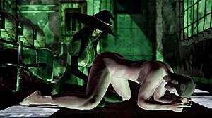 Cumming Inside Witch Gruntilda on Halloween Night in 3D