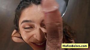 Natural Busty Teen 18+ Swallows Huge Dick And Gets Fucked Hard By Charles Dera