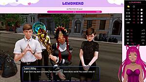 Vtuber Lewdneko Explores Harem Hotel Adventures