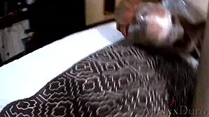 Samantha gets wrapped in plastic, forced to suck dick, and used however he wants in this rough Spanish porn! 🔥