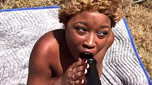 Nina Rivera and Porsha Carrera Play with Strapon Outdoors