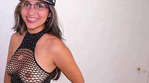 Colombian Model in Babydoll Creampie with Big Cock