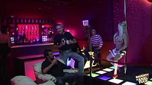 Strippers Ecstatically Finger Selves and Fuck Customers Anal