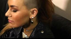 Dude, check this rock chick in leather pants and biker jacket! So hot!