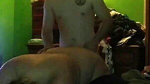 wife rides best friend's cock hard, humiliating her old cuckold husband in front of everyone