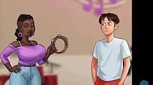 Summertime Saga 48: Cumming Hard Inside French Teacher's Pussy!