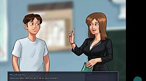 Summertime Saga 48: Cumming Hard Inside French Teacher's Pussy!