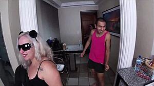 I caught my daughter giving to two guys and joined the group fun with melissa devassa and liu gang.