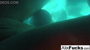 underwater hidden cam catches alix and jenna in steamy lesbian play