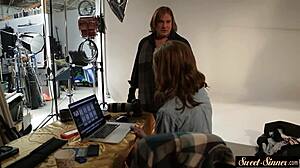 classy teen cockriding after sixtynine pose